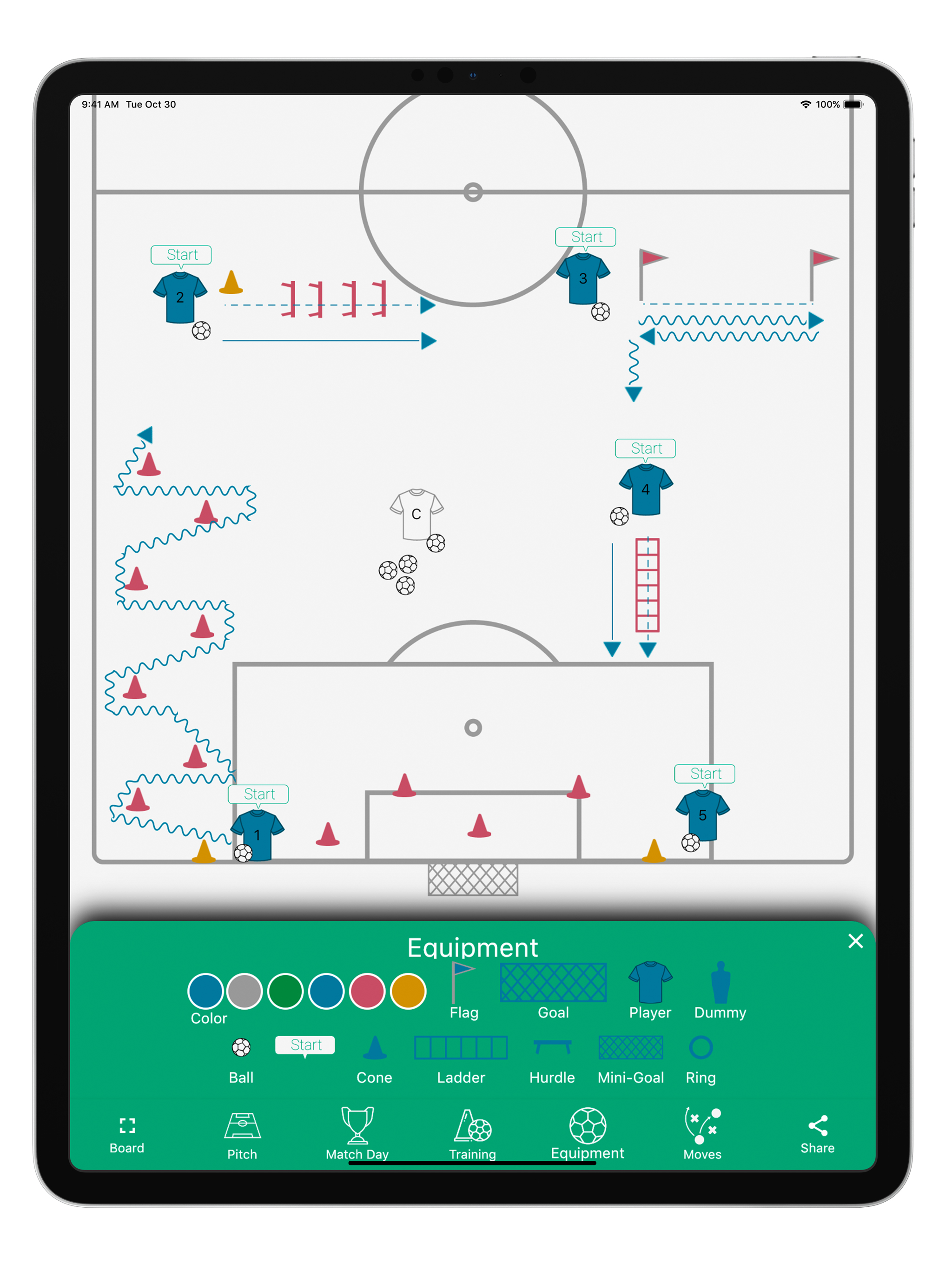 Football Tactic Board: “moves”