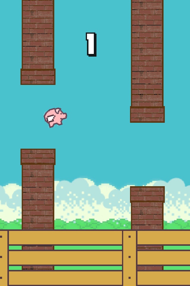 Bouncy Pig - Flappy Wings screenshot 3