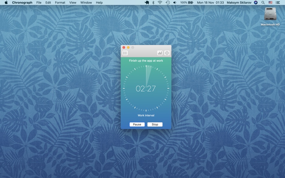 #1. Chronograph - My Productivity (macOS) 由: App Dev Academy Ltd.