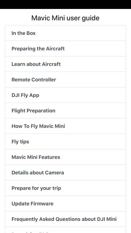 User guide for Mavic Mini