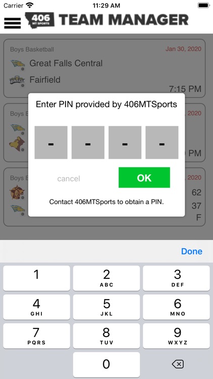 406 Sports Team Manager