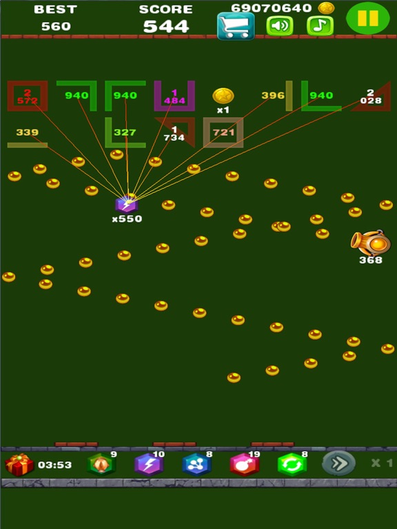 Brick Breaker Ball iPad screenshot
