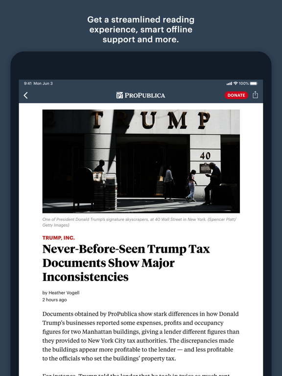 ProPublica iPad screenshot 4 - News app
