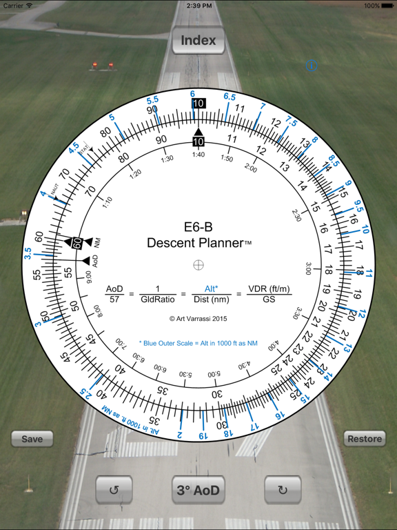 Screenshot #4 pour E6B Descent Planner