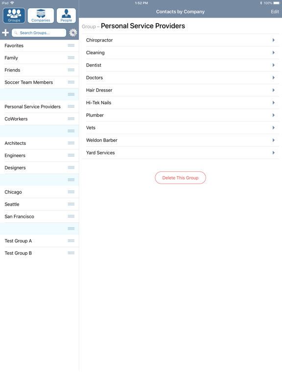 Screenshot #6 pour Contacts by Company