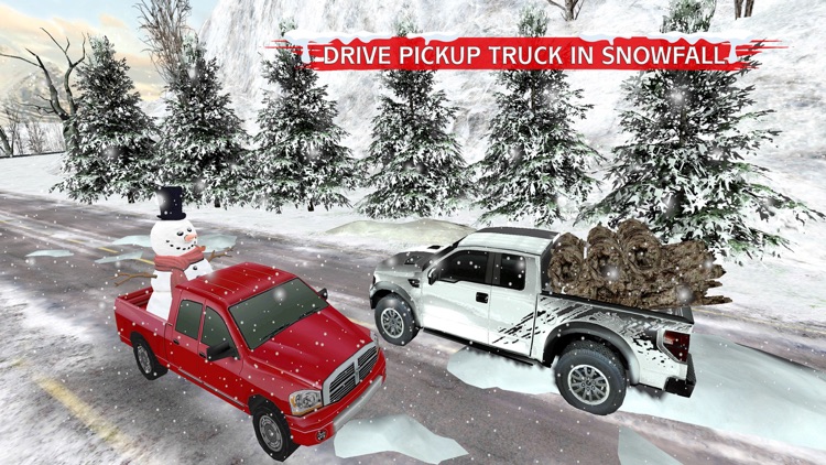 Winter Snow Giant Truck Drive