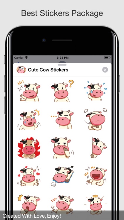 Cute Cow Stickers