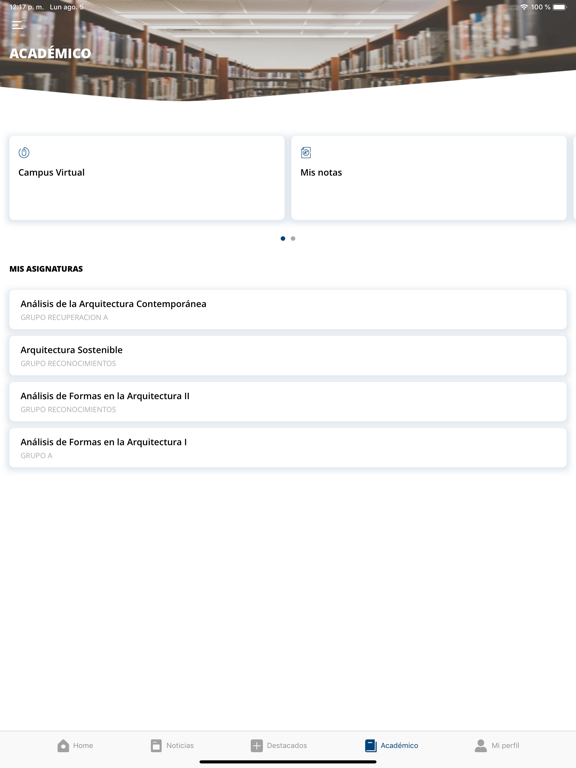 UCAM Univ. Católica de Murcia iPad screenshot 6 - Education app