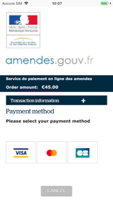 Amendes.gouv screenshot