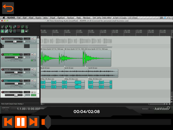 Screenshot #6 pour Audio Course for Reaper