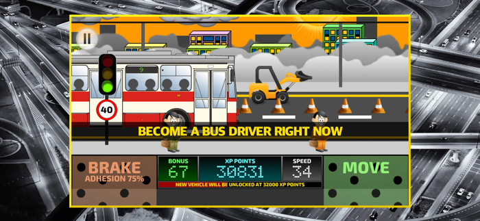 City Bus Driving Simulator 2D