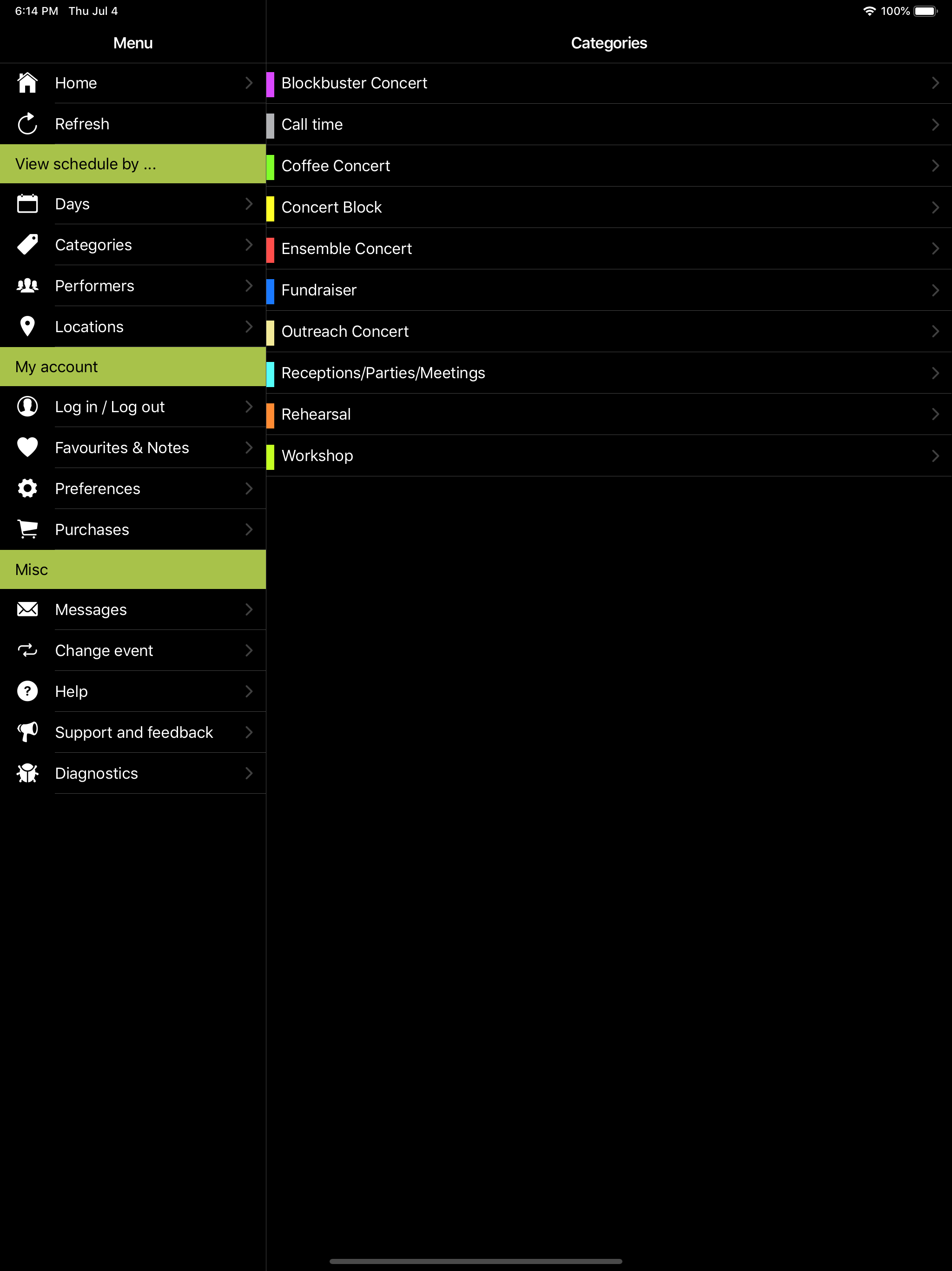 Integra Planner Schedule