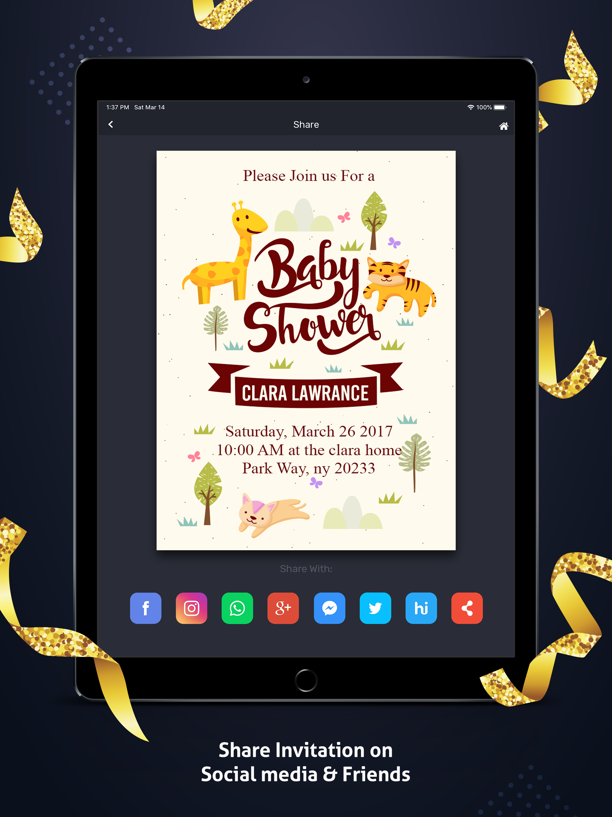 Invitation Card Maker screenshot 11