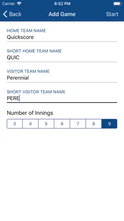 QS Baseball screenshot 2