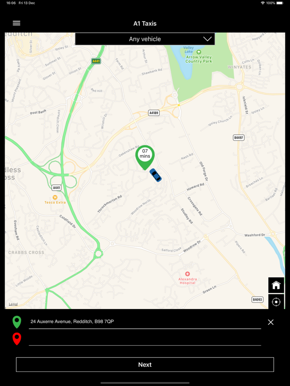 Screenshot #5 pour A1 Taxis Redditch