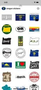 Oregon emojis - USA stickers screenshot #1 for iPhone