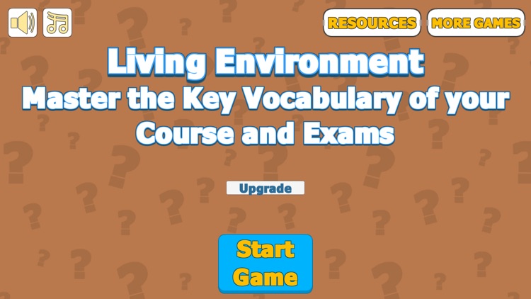 Living Environment Vocabulary