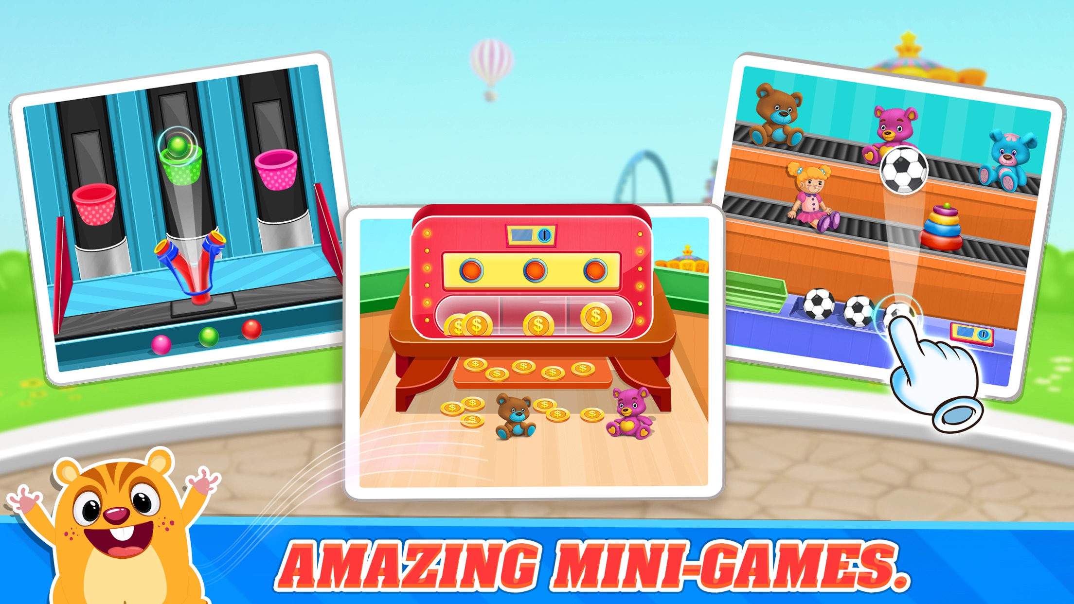 in amusement park, you will find many addictive games:6