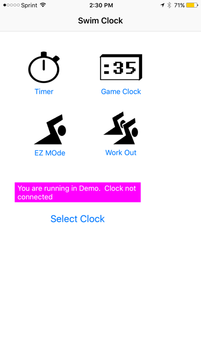 Swim Clock Controller Screenshot