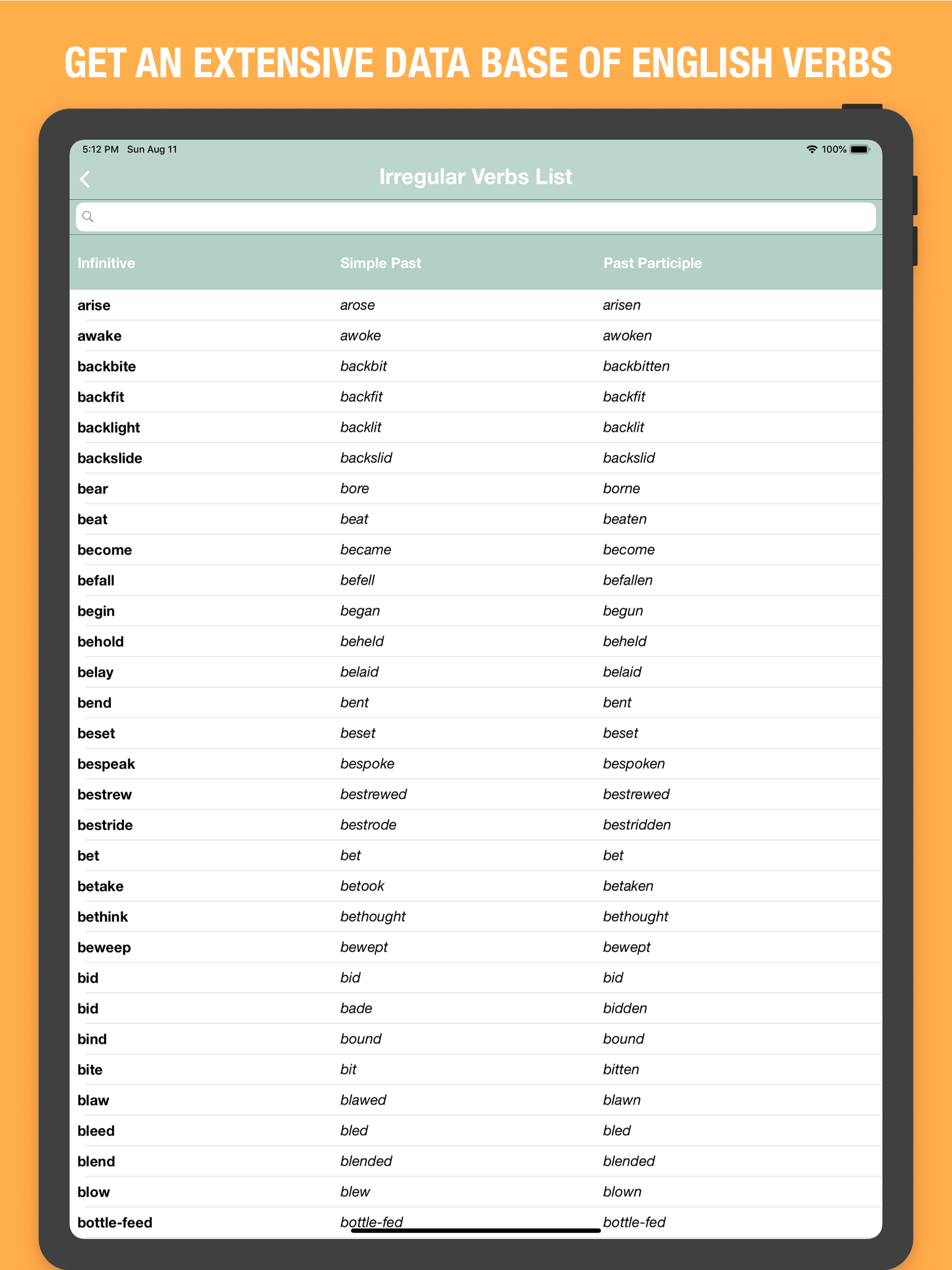English Verbs Quiz screenshot 14