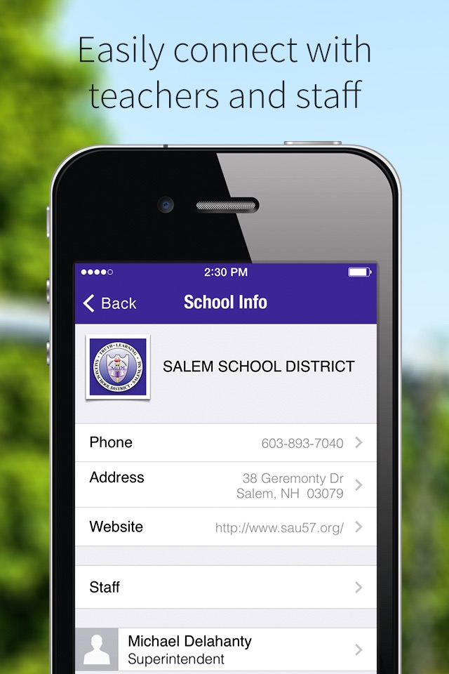 Salem School District screenshot 2