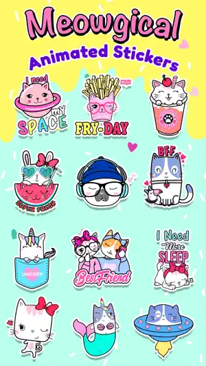 Meowgical: Animated Stickers screenshot 1