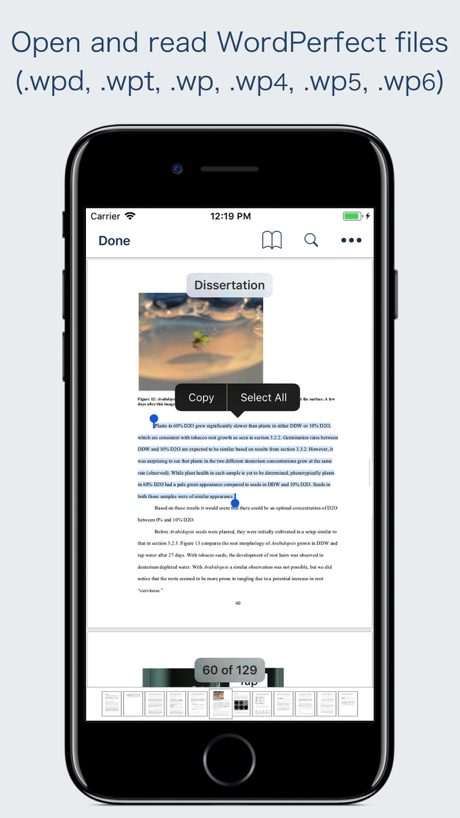WPD Reader - for WordPerfect 的 App Store 截图 1