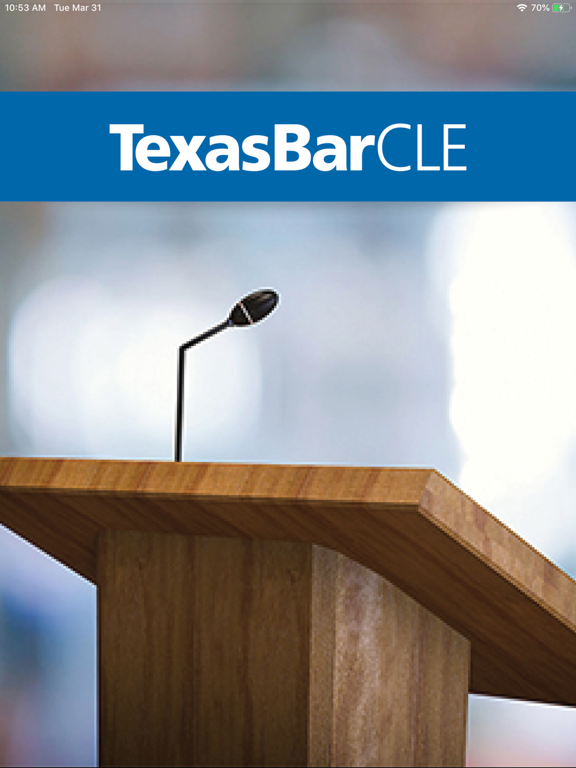 TexasBarCLE iPad screenshot 1 - Business app
