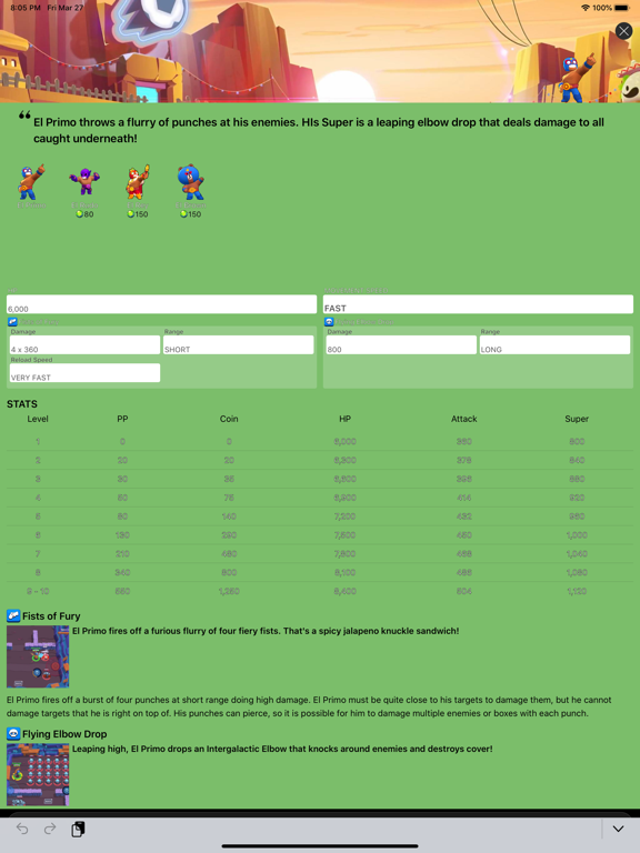 bRAWLERS WIKI iPad screenshot 7 - Games app