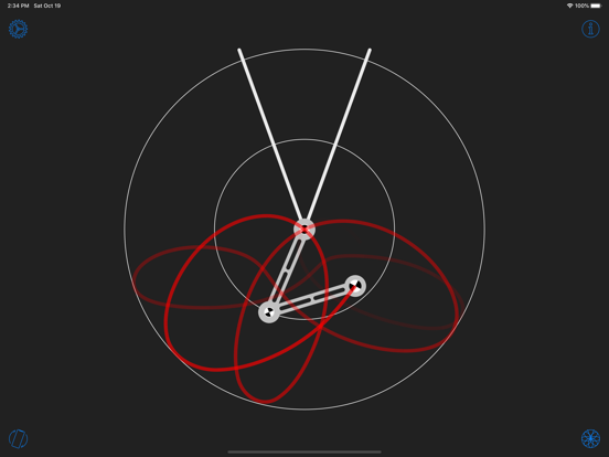 Double Pendulum iPad screenshot 1 - Education app