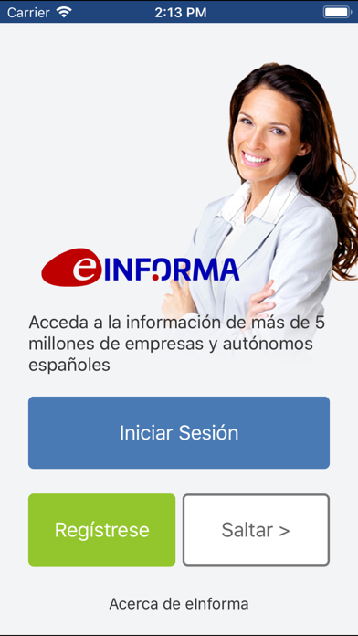Buscador de Empresas eInforma Screenshot