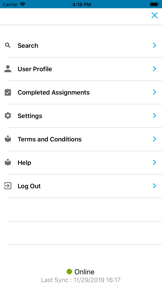 Transportation Mobile User screenshot