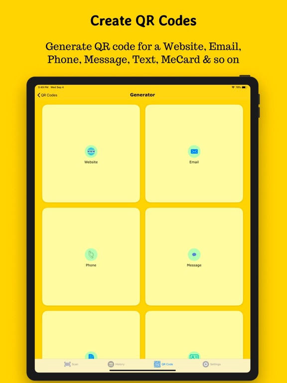 QR Scanner ! iPad screenshot 4 - Business app
