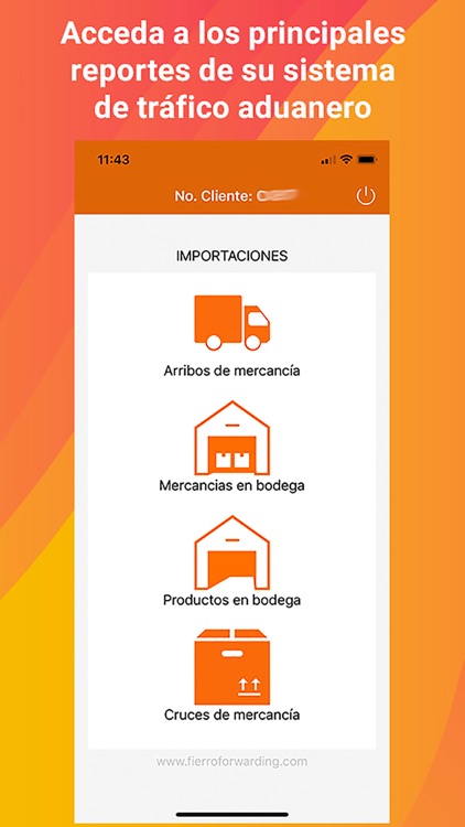 Fierro Forwarding Web Reports