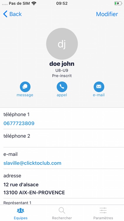 ClickToClub Entraineurs