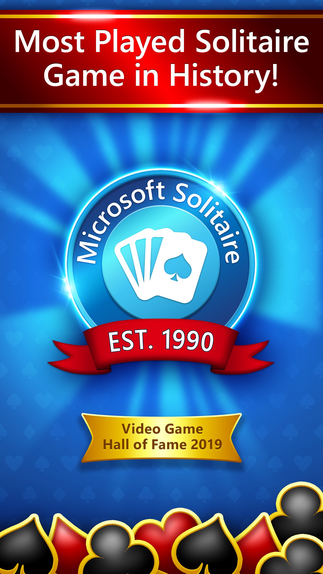 Screenshot do app Microsoft Solitaire Collection