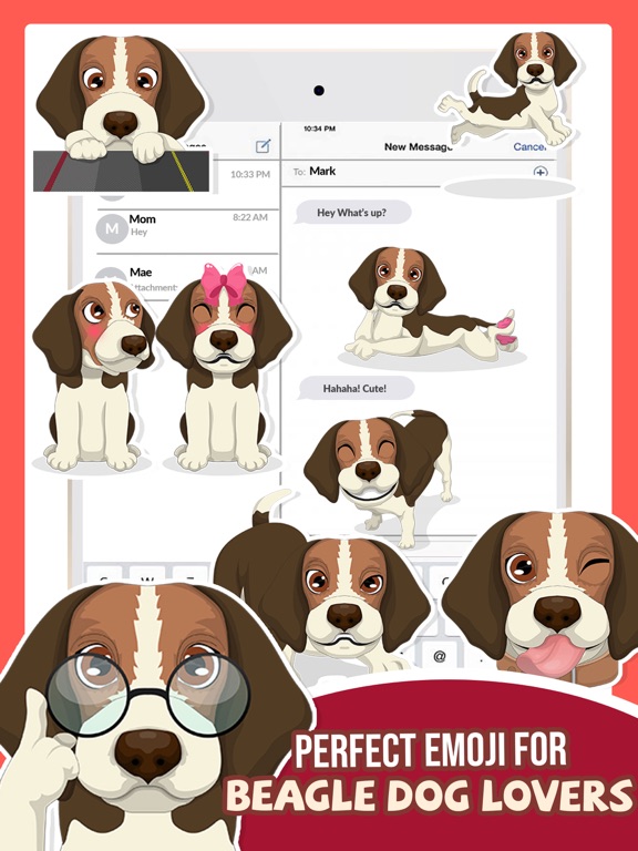 Screenshot #4 pour Beagle Puppy Dog Emoji Sticker