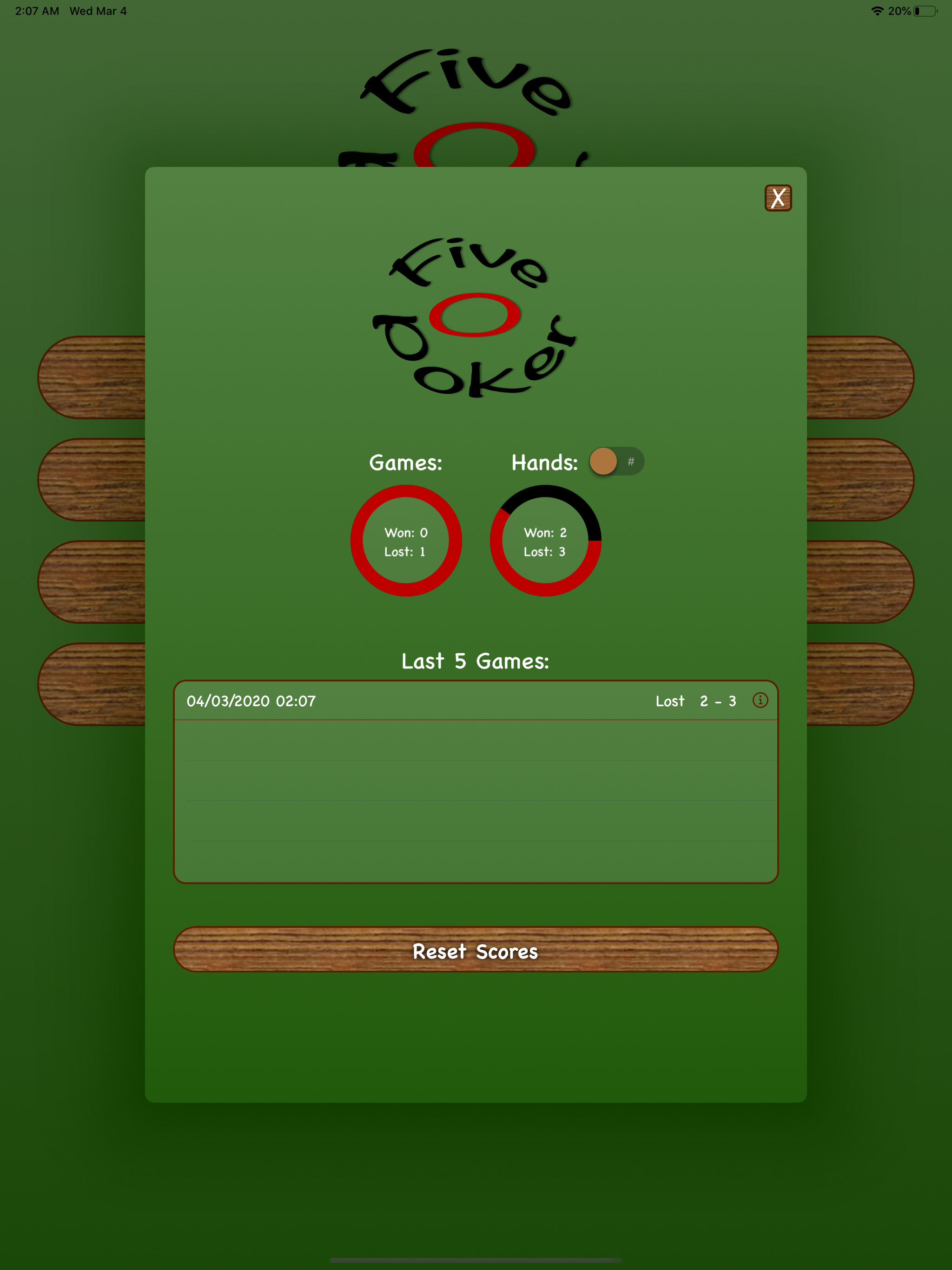 Five O Poker