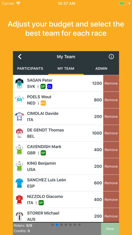 Cycling Fantasy - UCI WT