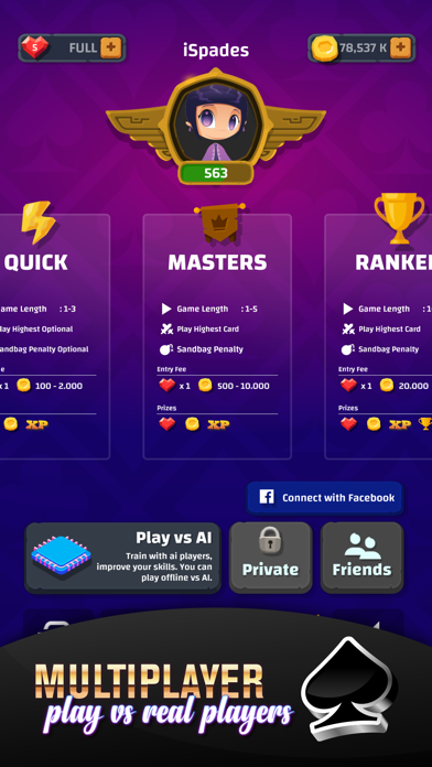 Screenshot #2 pour Spades Ultimate