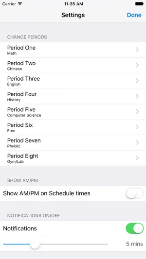 MHS Schedule screenshot 3