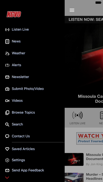 Newstalk KGVO Screenshot