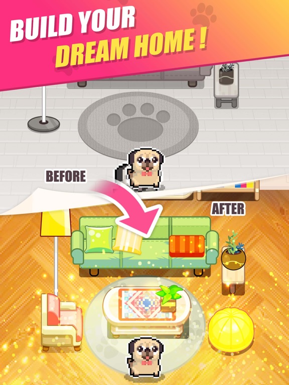 Pet Home Design & Pixel Puzzle