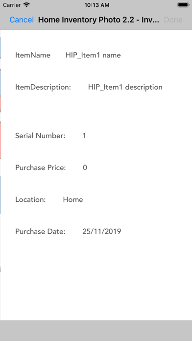 Home Inventory Photos Screenshot