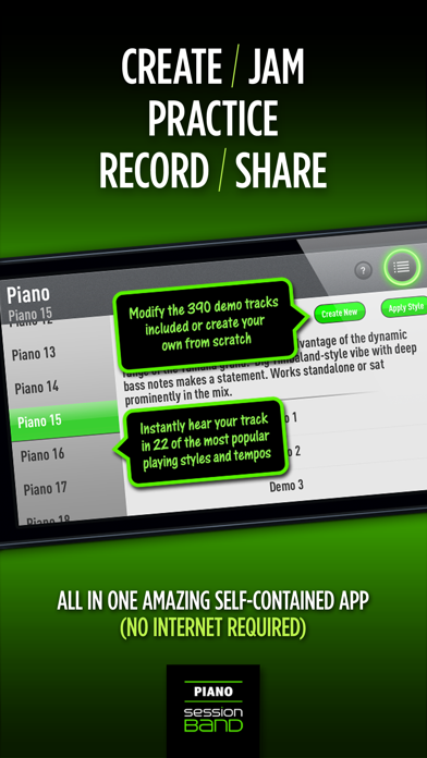 SessionBand Piano 1 Screenshot