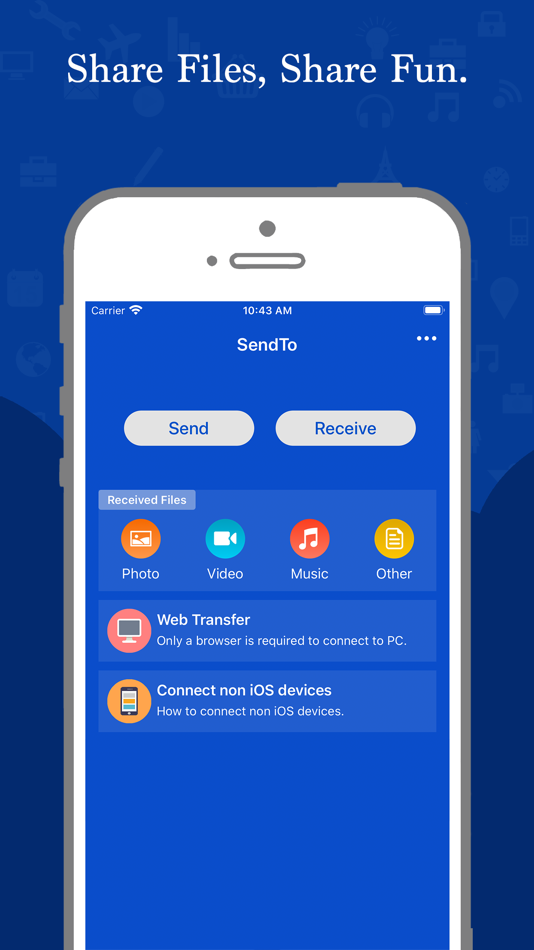 #1. SendTo - File Transfer Tool (iOS) Podle: 乐慧 胡