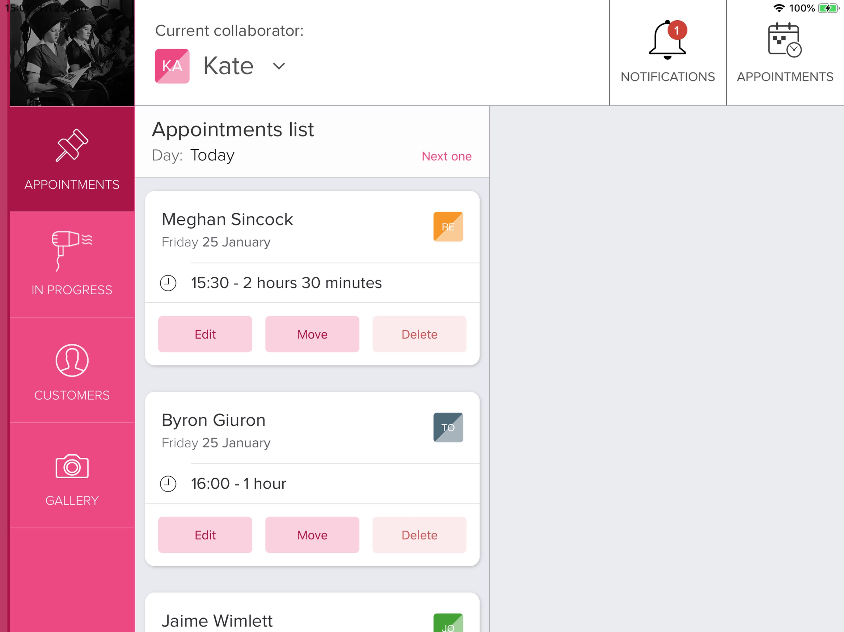 Easy Hair: the salon manager screenshot 5
