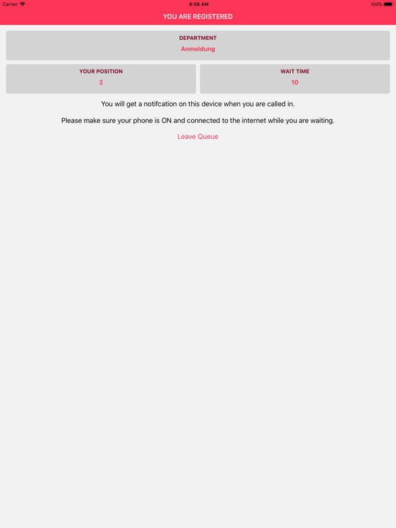Digital-Queue iPad screenshot