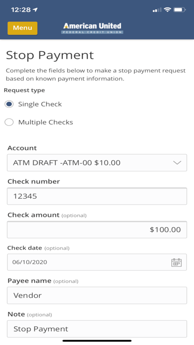 AUFCU Mobile Banking Screenshot 3 - AppWisp.com AUFCU Mobile Banking Screenshot 3 - AppWisp.com