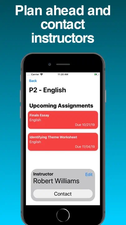 Trackr - Manage Assignments iPhone-skjermbilde 2
